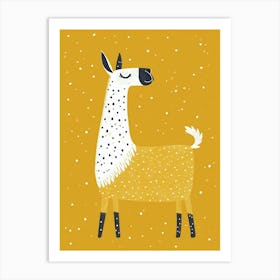 Yellow Llama 2 Art Print