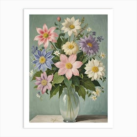 Flowers In A Vase no2 Art Print