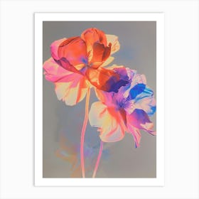 Iridescent Flower Portulaca 1 Art Print