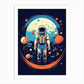 Nebula Quest: Astronaut's Discovery Art Print