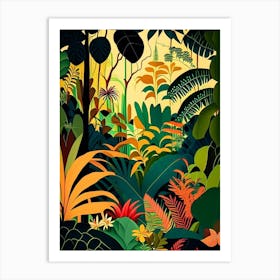 Tropical Paradise Jungle 3 Rousseau Inspired Art Print