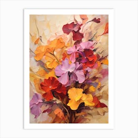 Fall Flower Painting Phlox 1 Art Print