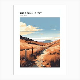 The Pennine Way Scotland 3 Hiking Trail Landscape Poster Art Print