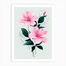 Pink Flowers 13 Art Print