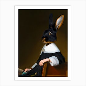 Lady Madonna The Rex Bunny Pet Portraits Art Print