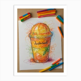 Ice Cream In A Cup 3 Art Print