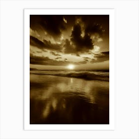 Sunset On The Beach 958 Art Print