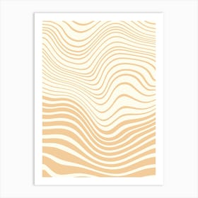 Abstract Wavy Pattern Vector Art Print