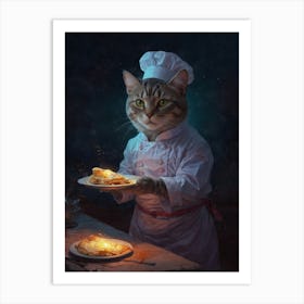 Chef Cat 7 Art Print