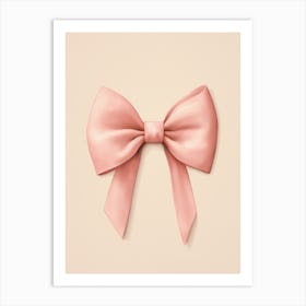 Pink Bow 6 Art Print