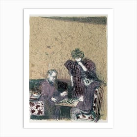 Tammenpelaajat By Edouard Vuillard Art Print