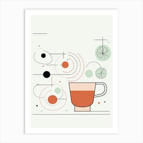 Mid Century Modern Moscow Mule Floral Infusion Cocktail 4 Art Print