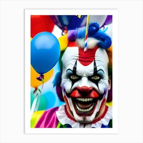 Very Creepy Clown - Reimagined 20 Art Print