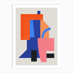 Harmonious abstract collage 4 Art Print