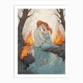 Fire And Ice Art Print