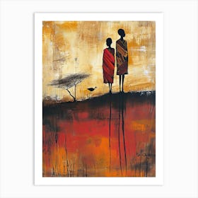 African Boho Art; The Savannah Dream Art Print