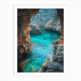 Caves In Ibiza Art Print