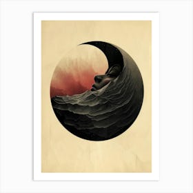 'The Moon' 3 Art Print