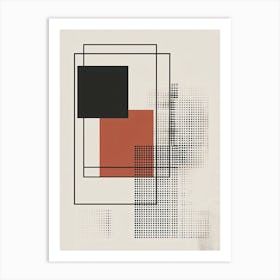 Abstract Minimalistic Geometric Contemporary Boho 15 Art Print
