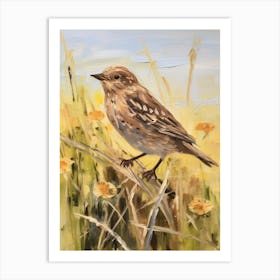 Bird Painting Cuckoo Art Print