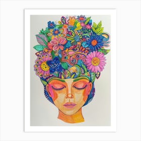 Flower Head 10 Art Print