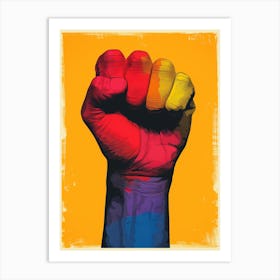 Lgbt Pride Fist Art Print