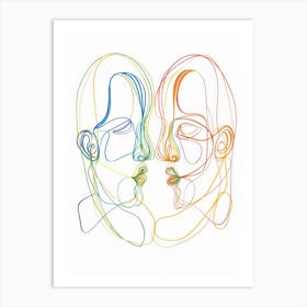 Abstract Portrait Series 1 Art Print