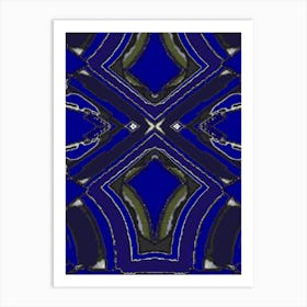 Abstract Blue 1 Art Print