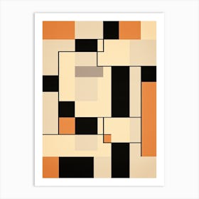 Angular Artistry; Mid Century Geometric Precision Art Print