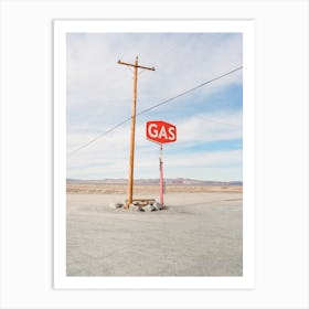 Nevada Gas Station Art Print