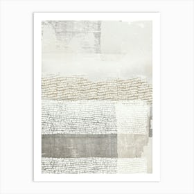 Abstract Minimal Mixed Media 1 Art Print