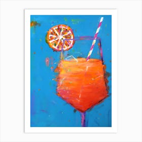 Orange Drink Art Print