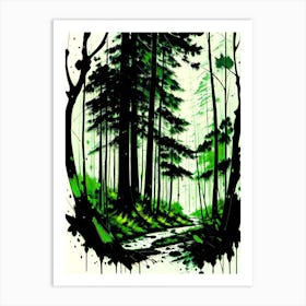 Forest Path 40 Art Print