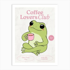 Coffee Club Kitchen | Coffee Lover’s Club | Coffee Bar 8 Art Print