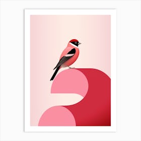 Minimalist Finch 4 Illustration Art Print