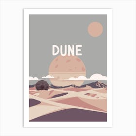 Dune travel poster Art Print