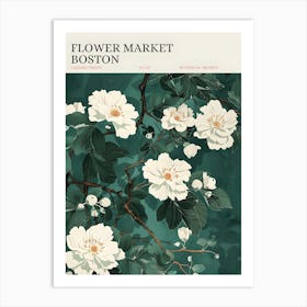 Flower Market Boston Art Print