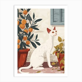 Oriental Shorthair Storybook Illustration 3 Art Print