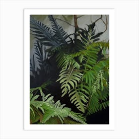 Ebony Spleenwort Cézanne Style Art Print