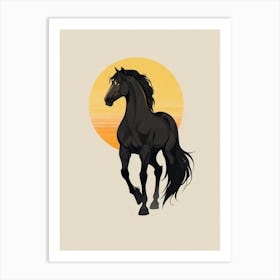 Black Horse 8 Art Print