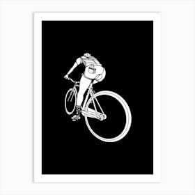 Free Cyclist Art Print