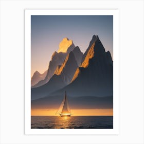 Sunrise On The Mountain 2 Art Print