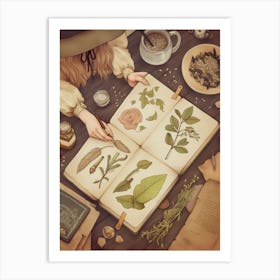 Witch Herbology Art Print