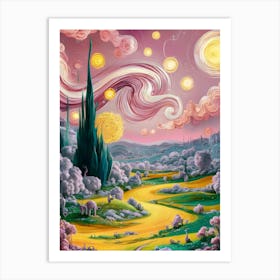 Starry Night 20 Art Print