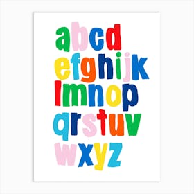The Alphabet Art Print
