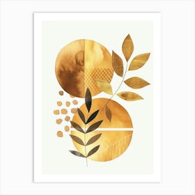 Golden Leaves Art Print