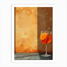 Aperol Spritz Orange 77 Art Print