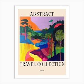 Abstract Travel Collection Poster Gabon 1 Art Print