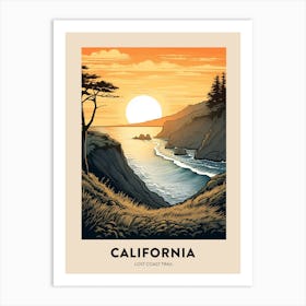Lost Coast Trail Usa 2 Vintage Hiking Travel Poster Art Print
