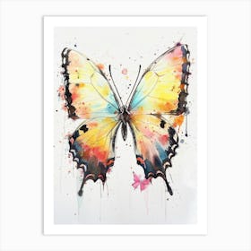 Butterfly Pastel Watercolour 3 Poster